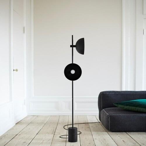Nordic living room modern floor lamp creative designer art bedroom bedside American model room black floor lamp
