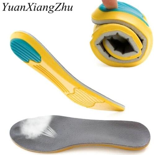 Memory Foam Sport Insoles Sweat Absorption Pads Running Sport Shoe Inserts Breathable Insoles Foot Care Men Women Size 35-45 HD1