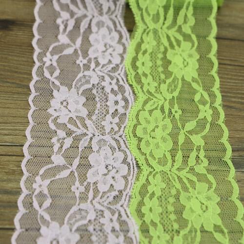 2yards Lace Fabric Trimming Width 65mm Lace Ribbon Embroidered Net Lace Trim For Sewing DIY Color Choice