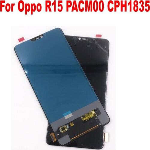 100% Tested Working TFT LCD Display Touch Screen Digitizer Panel Assembly Sensor Replacement For Oppo R15 Mobile Pantalla