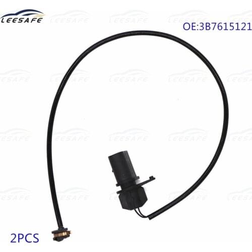 2PCS Front Brake Pad Wear Sensor 3B7615121 for VW Volkswagen PASSAT 3B2 3B3 3B5 3B6 Car Brake Pad Wear Warning Wire Replacement