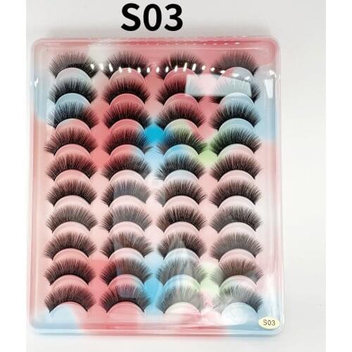 3D artificial chemical fiber eyelashes fluffy, soft, slender, natural long false eyelash, curled eyelashes, wholesale eyelash