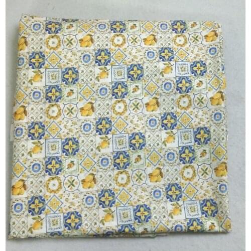 50x105cm Fruit Lemon African Geometry Patterns Printed Cotton Fabric Africa Fabric Patchwork Cloth Bag Home Decor