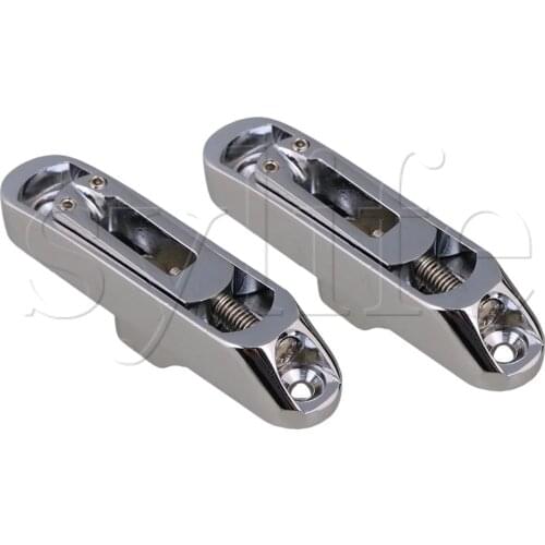 5xSingle String Bass Bridge for 5 String Electric Bass Instrument Chrome