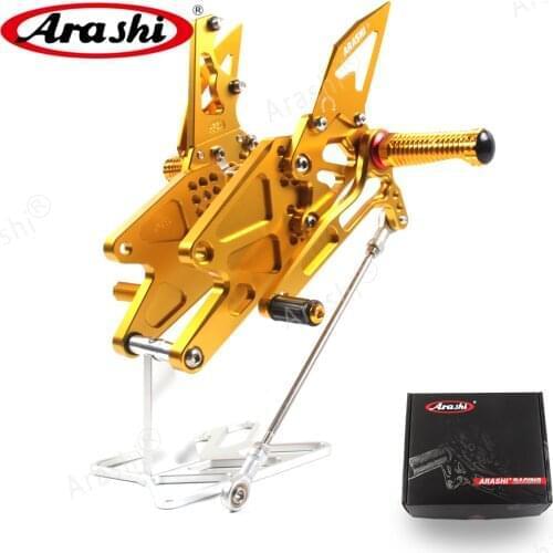 Arashi MT25 2015-2018 Non-US model CNC Adjustable Footrest For YAMAHA MT03 MT 03 25 2015 2016 2017 Foot Pegs Rider Rear Sets