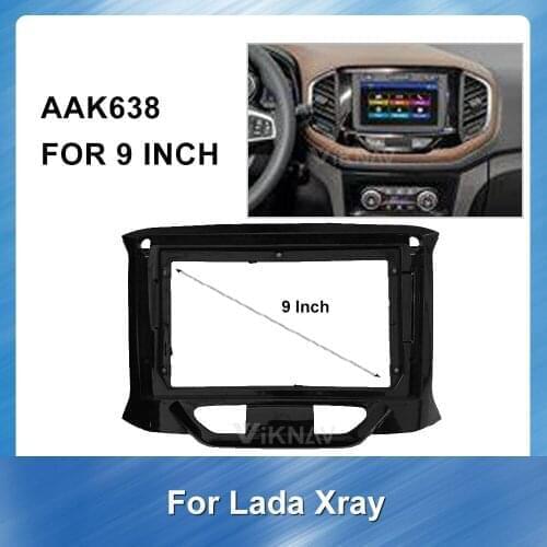 For LADA XRAY 2015-2019 9 Inch 2din Car Radio Fascia Stereo Panel Dash Mount Trim Installation Kit Trim