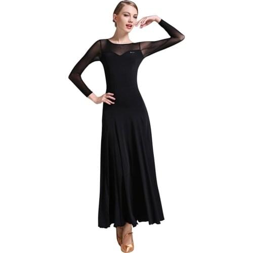 Ballroom Dance Dress Dancing Waltz Tango Party Latin Swing Dancewear Skirt Dress For Women