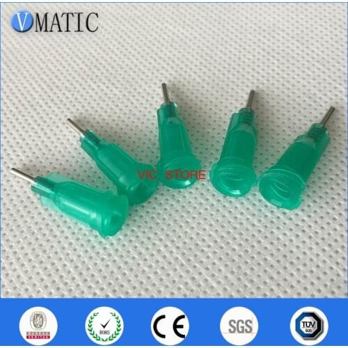 Free Shipping 100Pcs 1/4'' Inch 18G Luer Lock Glue Dispensing Needle
