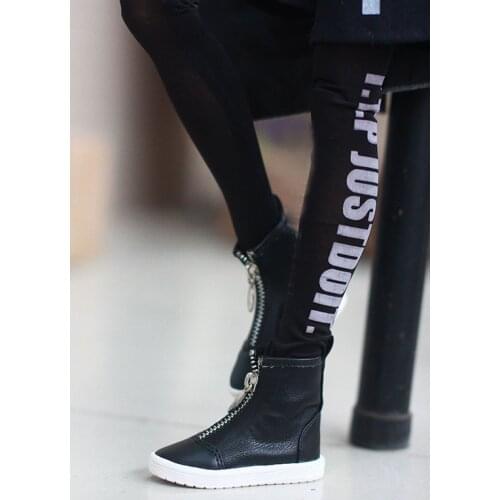 BJD doll shoes Short Bootie zipper Casual shoes for 1/3 1/4 BJD MDD MSD Uncle Doll Shoes doll accessories