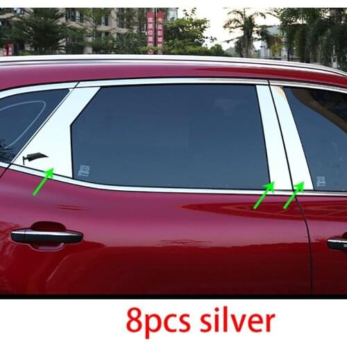8pcs for MG HS Mid-column decorative Stainless steel