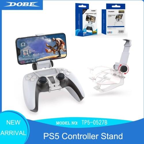For Sony Playstation Dualshock 5 PS5 Controller Clip Holder Bracket Adjust Mobile Phone Clamp Game Handle Mount Hand Grip Stand