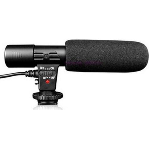 By dhl or fedex 50pcs new Studio Digital Video DV Stereo Recording Microphones 3.5mm for DSLR Camera