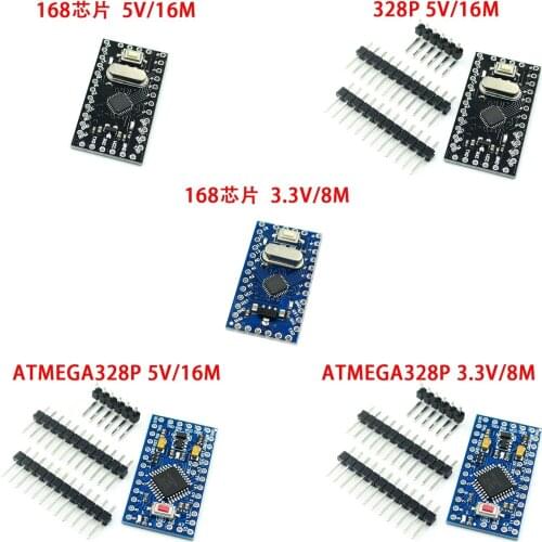 10pcs Pro mini improved ATMEGA328P/168 chip 5V/16M 3.3v /8M electronic blocks for arduino