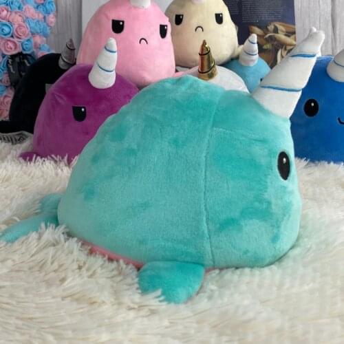Flip Octopus Stuffed Plush Doll Soft Simulation whale Cotton Toy Animal Stuffed Child/Kids/Girl Christmas NEW Year Gift Toy
