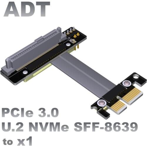 U.2 interface U2 to PCI-E 3.0 x4 to X1 SFF-8639 NVMe pcie extension data cable