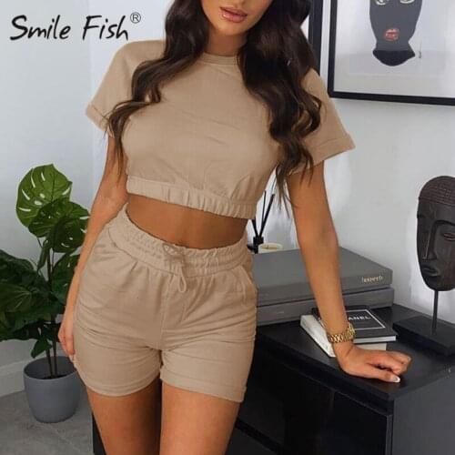 Two Piece Sets Solid Sets Fashion Ladies Lace Up Sweatshirt Suits 2 Pieces Sets Sweatshirts Tops and Shorts Women Elegant G2454