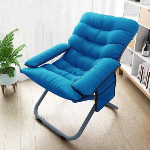 Lounge Chair Lunch Bed Folding Computer Home Office Desk Back Lazy Chair Modern Minimalist Single Leisure Dormitory Sofa