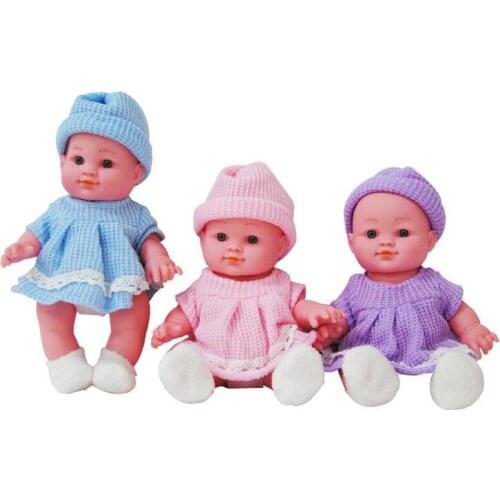 Mini Vinyl Little Alive Soft Reborn Doll Handmade Silicone Pacify the Babys Puzzle Toy for 0-3 Years Love Girls Gift A164