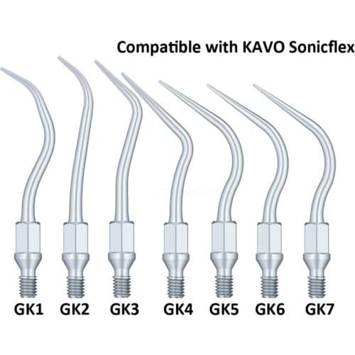 GK1,GK2,GK3,GK4 multifunction scaler tip compatible with KAVO DENTAL scaler handpiece to remove the calculus and bacterial lasue