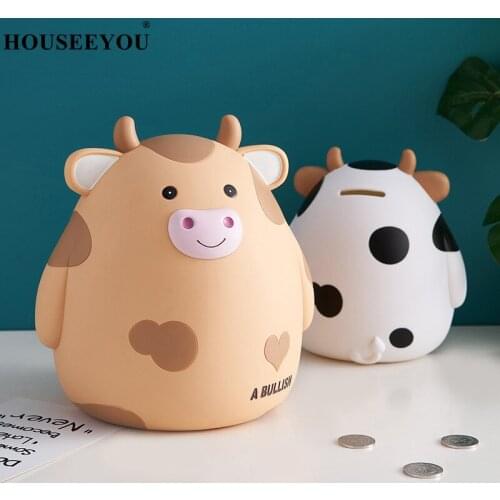 Cartoon Cute Animal Shaped Piggy Bank Large Money Savings Box Birthday Children Gifts Coins Box Home Decor Coin Jar Container