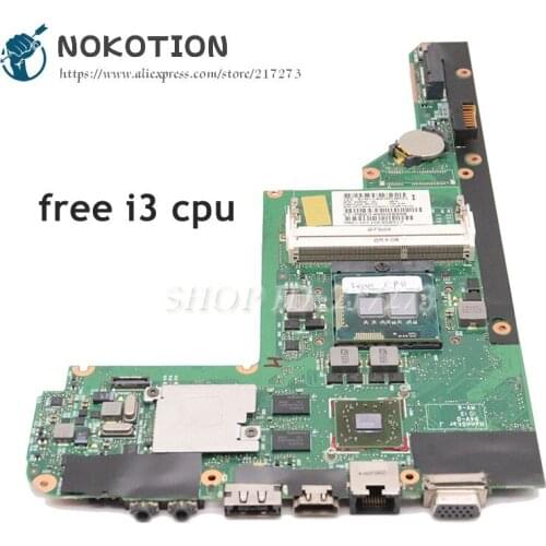 NOKOTION 622626-001 6050A2314301-MB-A04 For HP Pavilion DV3 DV3-4000 Laptop Motherboard HD5470M GPU free i3 cpu