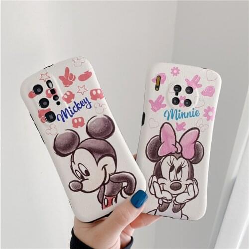 DISNEY 2021 Minnie Silicone Case for IPhone 11 Pro Xs Max iPhone SE 2020 6 6S 7 8 Plus Official Liquid Silicon 360 Full Cover