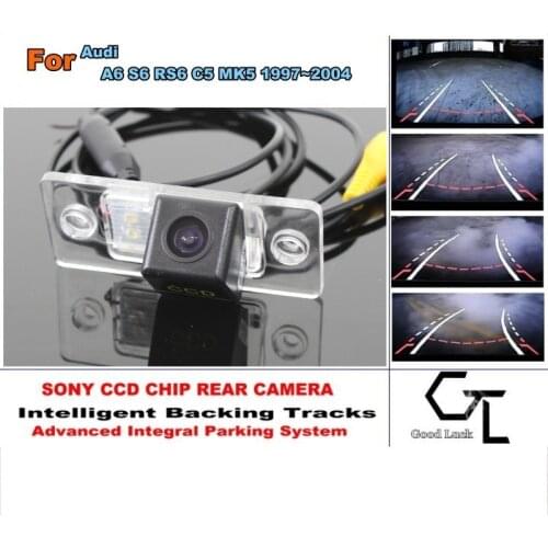 For Audi A6 S6 RS6 C5 MK5 1997~2004 Smart Backing Tracks Camera HD CCD Night Vision Rear View Parking Reverse Camera