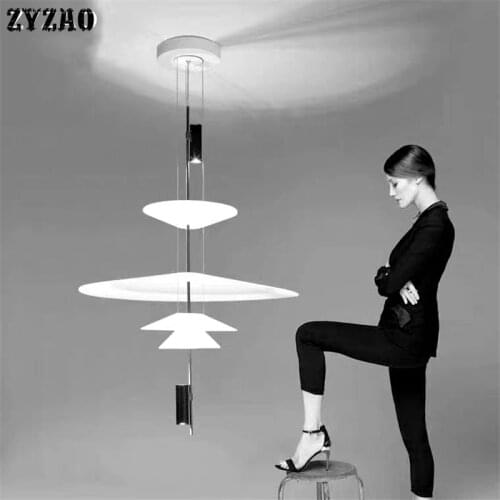 Modern Acrylic LED Pendant Lights Shadow Dining Room Kitchen Designer Hanging Lamps Nordic Indoor Simple Home Decor Led Lighting