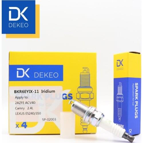 Dekeo Spark Plug For ik20tt Volkswagen Golf Beetle Jetta T-ROC Lavida Skoda KAROQ Octavia PZKER7A8EGS 4PCS