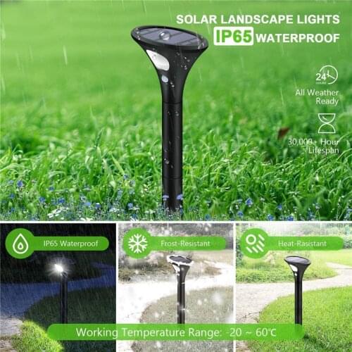 LED solar ground plug lawn light garden landscape garden light infrared PIR human body induction street light landscape light