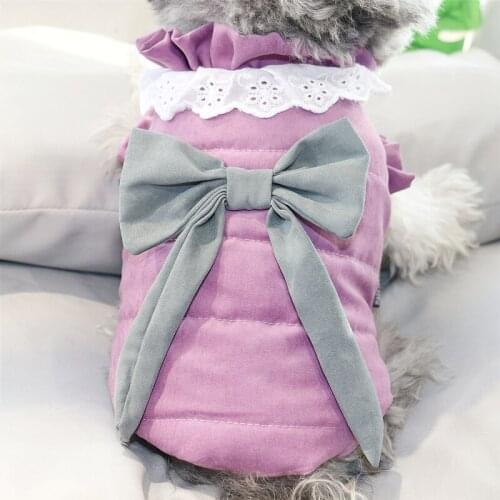 Teddy autumn and winter clothes cotton clothes Bichon Hiromi Schnauzer Yorkshire warm cotton clothes small dogs puppies dogs clo