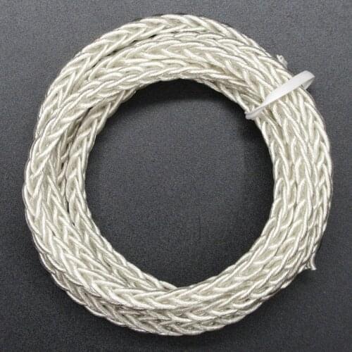 1Meter FENGRU 8 Shares Single crystal copper Silver plate Replacement Audio Cable Earphone Maintenance Wire Earphone Accessories