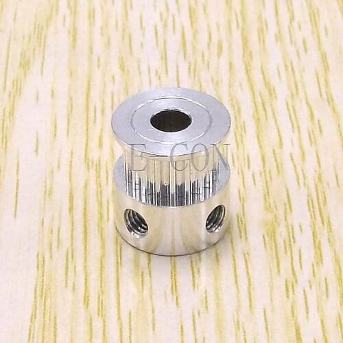 10pcs GT2 Timing Pulley Alumium 16 Teeth Bore 5mm Teeth width 7mm for Width 6mm GT2 Timing Belt and 3D Printer Stepper Motor