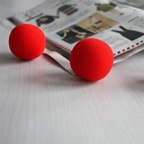 10pcs/lot 4.5cm Close-Up Magic Sponge Ball Classical Comedy Trick Funny Soft Red Sponge Ball Magic Sponge Ball Party Favor