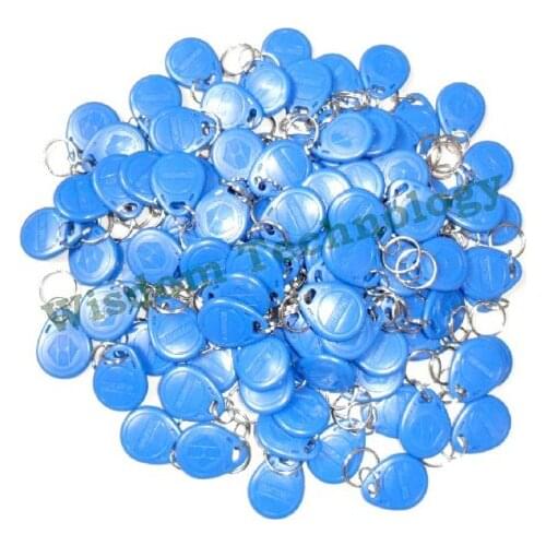 100pcs/Lot Rfid Tag 125Khz keyfobs Access Control Rfid Card(Red Blue Yellow ) Free Shipping