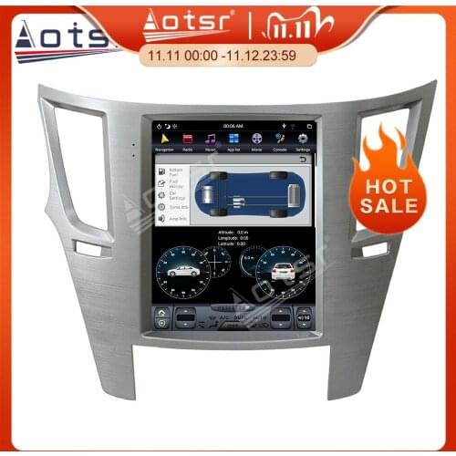 Tesla Screen Android 9.0 64GB PX6 Car Multimedia Player GPS Navigation For Subaru Legacy Outback 2009-2014 Auto Radio Head Unit