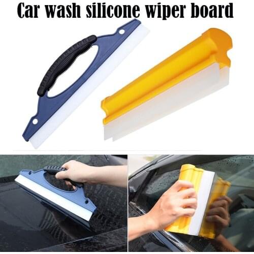 Car Windshield Cleaner Brush Car Blade Brush Car Window Wash Cleaning Cleaner Wiper Silicone Squeegee Drying Blade Cleaning Tool