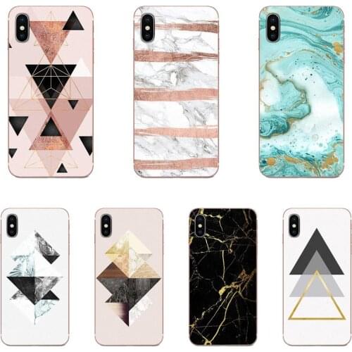 TPU Phone Skin For Xiaomi Redmi 3 3S 4 4A 4X 5 6 6A 7 K20 Note 2 3 4 5 5A 6 7 Plus Pro Marble Tri Black Gold Hellip