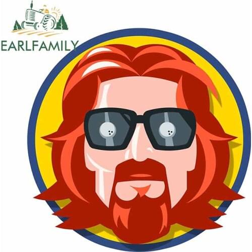 EARLFAMILY 13cm x 12.7cm for Bowling Abider Waterproof Decal Windshield Air Conditioner Car Stickers Cartoon Anime Decoration