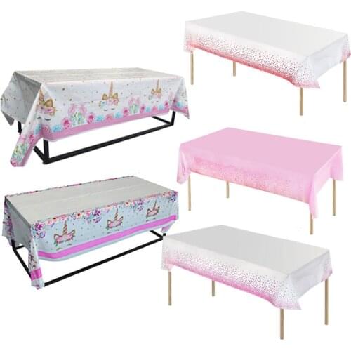 Unicorn Party Tablecloth Unicorn Birthday Party Decoration for Kids Baby Shower Decor Paper Cup Unicorn Theme Party Supplies