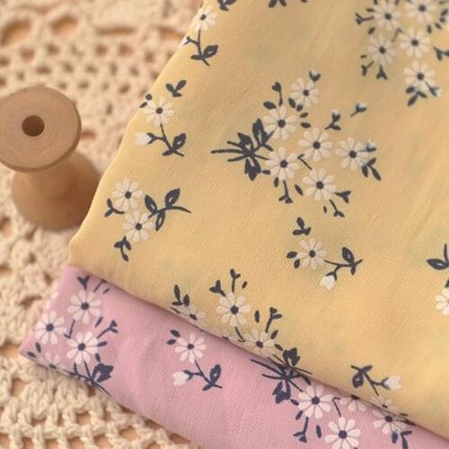 Flower Cluster Cotton Fabric For cloth shirt clothing dress baby clothes tablecloth curtain DIY fabric