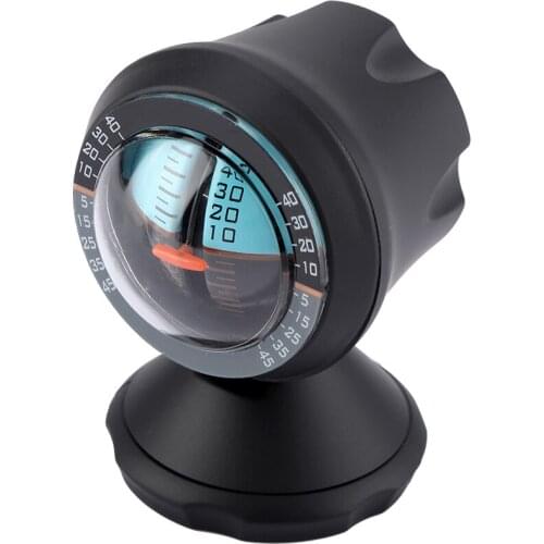 Car Vehicle Inclinometer Slope Indicator Meter Level Tilt Gauge Road Safety Instrument Meter Gauge Protractor Gradient Balancer