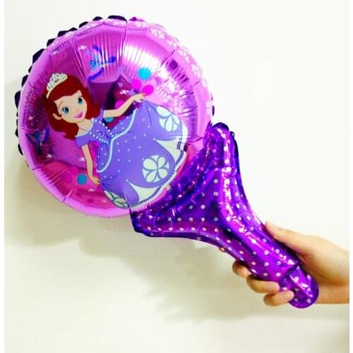 2pc Sofia Cartoon Hand Stick Balloons For Kids Birthday Party Cheer Stick Party Decoration Girls Favors Party Supplies