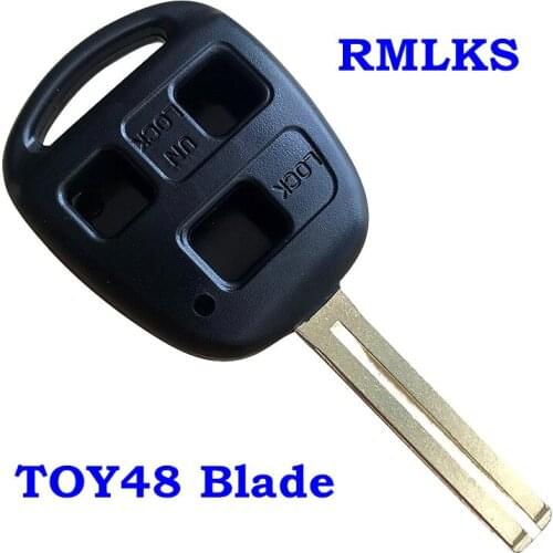 Car Remote Key Shell Case For Lexus ES300 GS400 IS RX Remote Head Key SHELL 3 BUTTON SHORT BLADE TOY48 42MM 38MM 46MM length