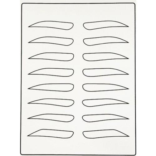 Microblading Practising Latex Printed Sharp and Outline Skin for Leaner Use 10pcs/Pack