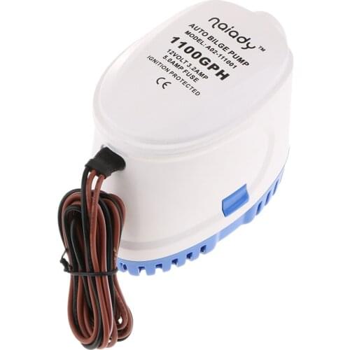 Mini Electric Boat Bilge Water Pump 1100 GPH For Marine Boat Yacht Caravan