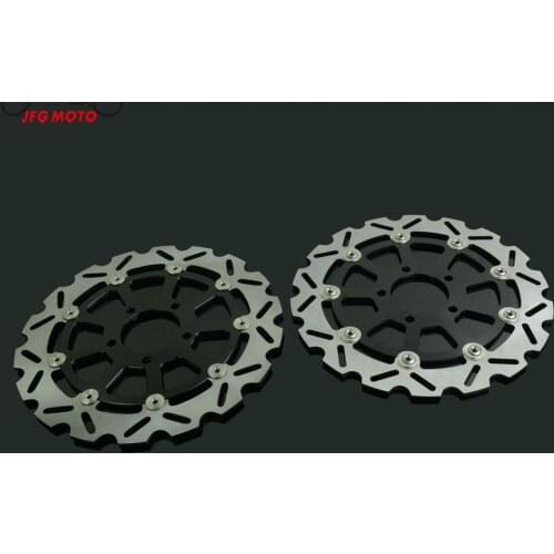 Motorcycle 2pcs Floating Brake Discs Rotor For SUZUKI DL650 04-06 DL1000 02-10 SV1000 K3-K8 SK3-SK7 FAIRED MODEL 2003-2007
