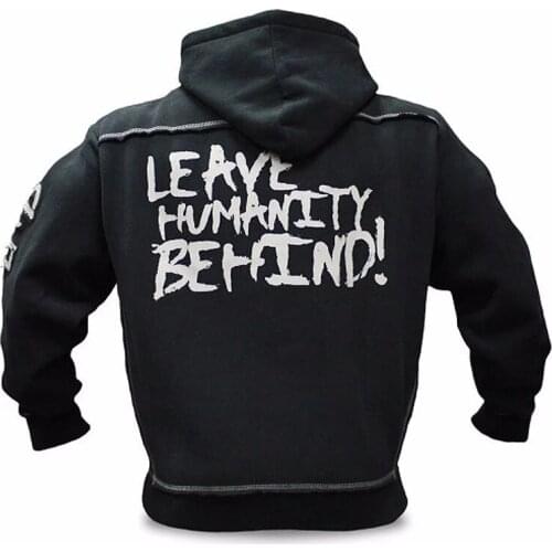 Male Muscle Fitness New Casual Zipper Sweatshirt High Street Tops Mens Fashion Long Sleeve Hoodies Harajuku Sweatshirts