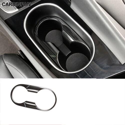 Stainless steel central control watere cup holder frame interior sticker For Hyundai Elantra 2021 Car Accessories C1861