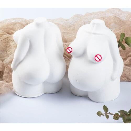 The New Plump Woman Body Silicone Candle Mold for DIY Handmade Mirror Epoxy Resin Aromatherapy Candle Plaster Ornaments Mould